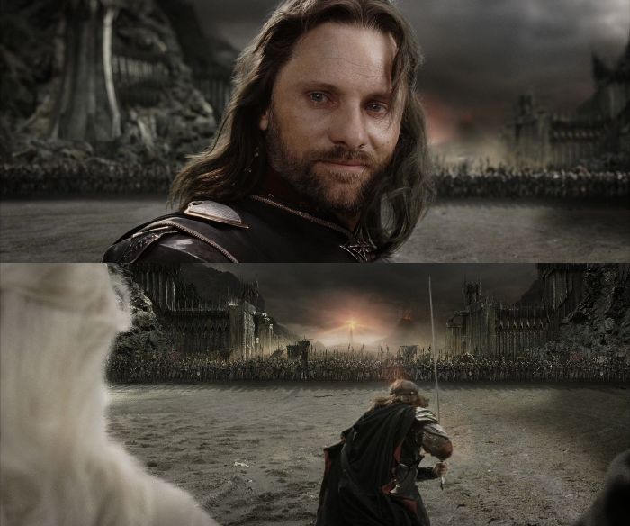 Aragorn Black Gate for Frodo LOTR
